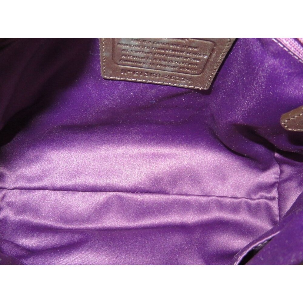 Coach 2013 Madison Glitter Lizard Sadie Flap Leather Crossbody Satchel in Brown - Picture 5 of 11